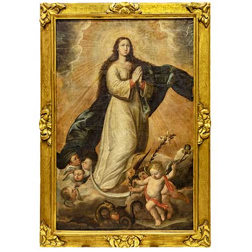 Sub.:42 - Lote: 153 - ESCUELA ESPA�OLA S. XVII Inmaculada