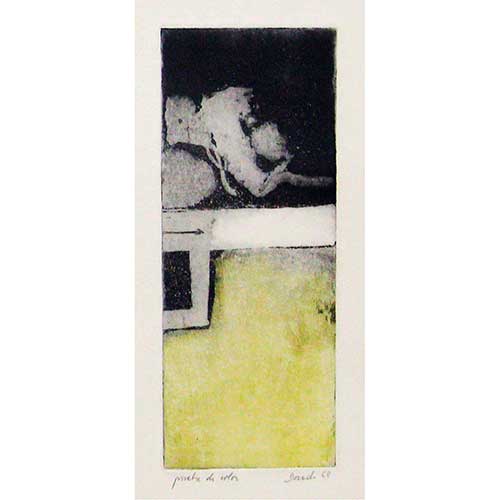 Sub.:42 - Lote: 137 - JULIA DORADO (Zaragoza 1941) Puerta de color