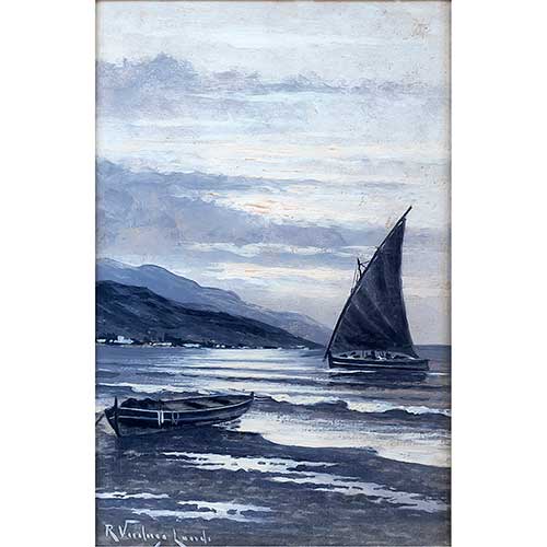 Sub.:42 - Lote: 71 - RICARDO VERDUGO LANDI (M�laga, 1871-Madrid, 1930) Marina