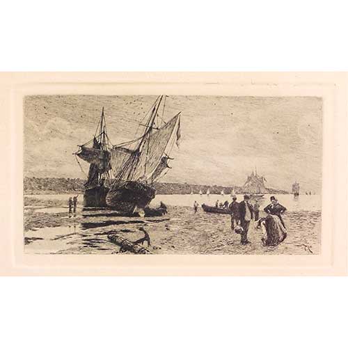 Sub.:42 - Lote: 17 - TOM�S CAMPUZANO AGUIRRE (Santander, 1857 - Becerril de la Sierra, Madrid, 1934) Temas navales