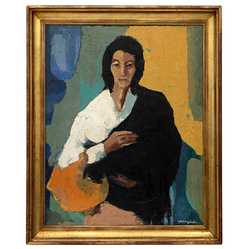 Sub.:42 - Lote: 100 - MART�N RUIZANGLADA (Milmarcos, 1929 - Zaragoza, 2001) Mujer gitana
