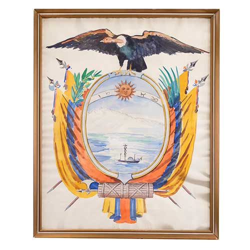 Sub.:42 - Lote: 32 -  Escudo de Ecuador