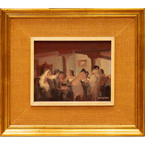 Sub.:42 - Lote: 58 - JUAN MONTESINOS (�beda 1914 - 1978) Reuni�n de amigos