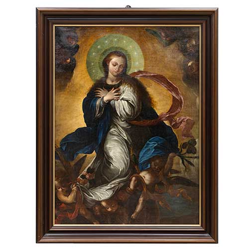 Sub.:42 - Lote: 135 - ESCUELA MADRILE�A, S. XVII Inmaculada