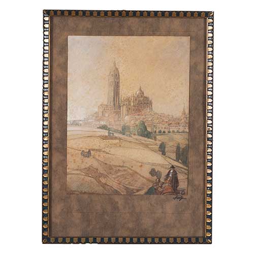Sub.:42 - Lote: 11 - ISIDORO GUINEA ZUAZAGA (1893 - 1947) Vista de Segovia