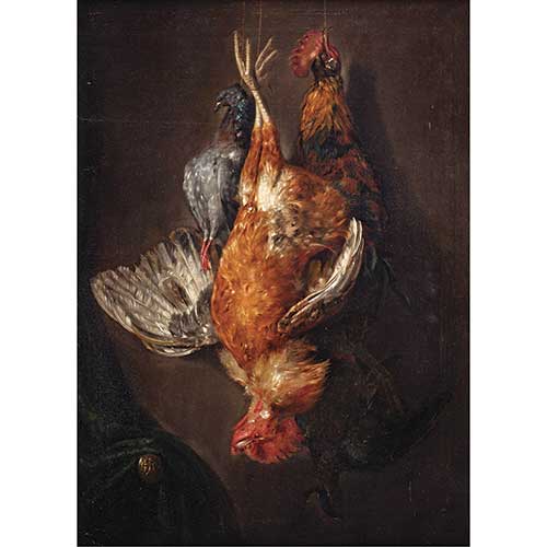 Sub.:42 - Lote: 163 - JOS� FELIPE PARRA (Valencia, 1824 - Montevideo, Uruguay, 1864) Bodegones de caza