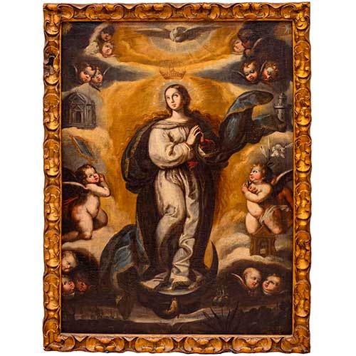 Sub.:42 - Lote: 165 - ESCUELA ARAGONESA S. XVII Inmaculada Concepci�n