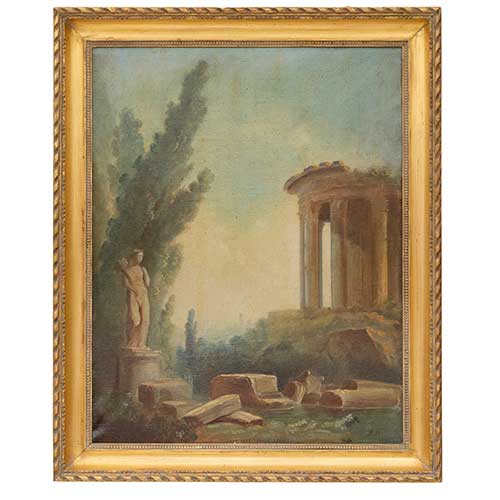 Sub.:42 - Lote: 75 - ESCUELA FRANCESA S. XIX-XX Ruinas clasicas