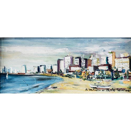 Sub.:5-On - Lote: 249 - ESCUELA ESPA�OLA, S. XX Vista de Benidorm