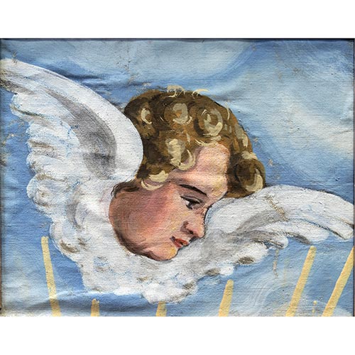 Sub.:5-On - Lote: 242 - ESCUELA ESPA�OLA, S. XX Cabeza de �ngel con alas