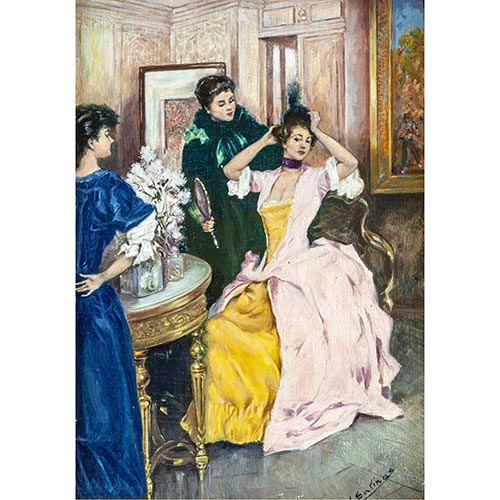 Sub.:5-On - Lote: 251 - ESCUELA ESPA�OLA, S.XX El probador