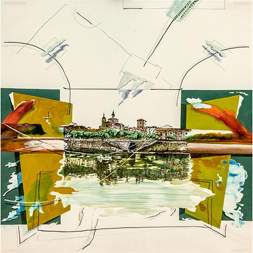 Sub.:5-On - Lote: 270 - JOAQU�N CIGANDA (Pamplona, 1950) Vista del Ebro