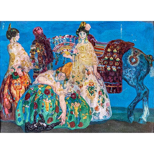 Sub.:5-On - Lote: 259 - COPIA DE HERMENEGILDO ANGLADA CAMARASA (Barcelona, 1871- Pollesa, 1959) Muchachas de Burriana