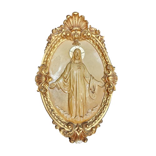 Sub.:5-On - Lote: 320 -  Sagrado coraz�n con marco ovalado