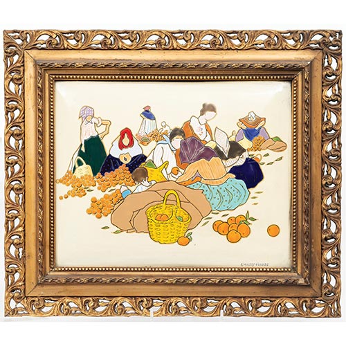 Sub.:5-On - Lote: 224 - ESCUELA ESPA�OLA S. XX La recogida