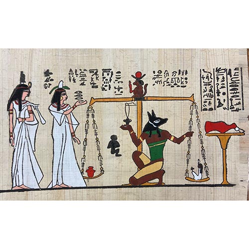 Sub.:5-On - Lote: 264 -  Papiro egipcio moderno proveniente de Giza.