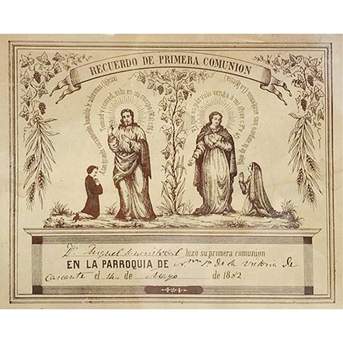 Sub.:5-On - Lote: 86 -  Recuerdo de Primera Comuni�n