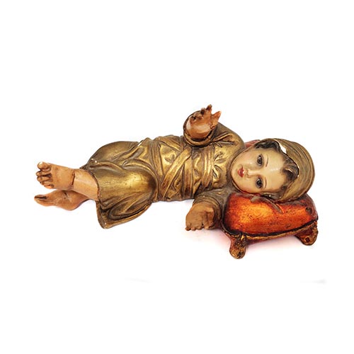 Sub.:5-On - Lote: 319 -  Figura de Ni�o en escayola policromada.