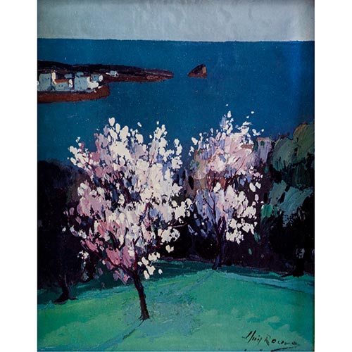 Sub.:5-On - Lote: 216 - LUIS ROURA (Gerona, 1943) Almendro en la costa