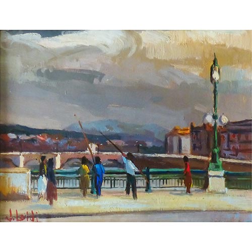 Sub.:5-On - Lote: 234 - JOAQU�N LOIDI G�MEZ (GUIP�ZCOA, 1941) Pescadores