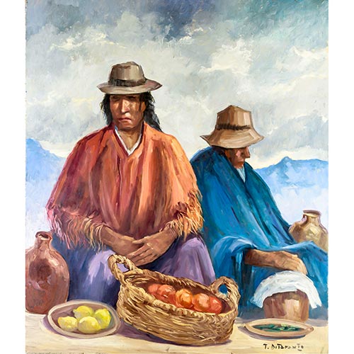Sub.:5-On - Lote: 226 - TOM�S DITARANTO (1904 - 1985) Vendedores de fruta