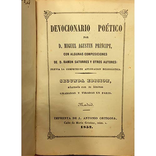 Sub.:6-On - Lote: 2102 -  Poes�a. PR�NCIPE, M., A., 