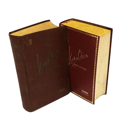 Sub.:6-On - Lote: 2177 -  Her�ldica: Gu�a de sociedad (2 ejemplares: edici�n 1955 y 1967 en cubierta desl�cida)