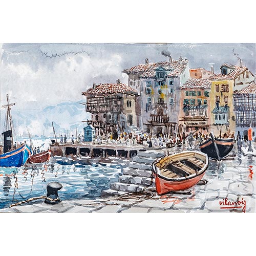 Sub.:6-On - Lote: 306 - PEDRO VILARROIG APARICI (Castell�n de la Plana, 1914) Puerto