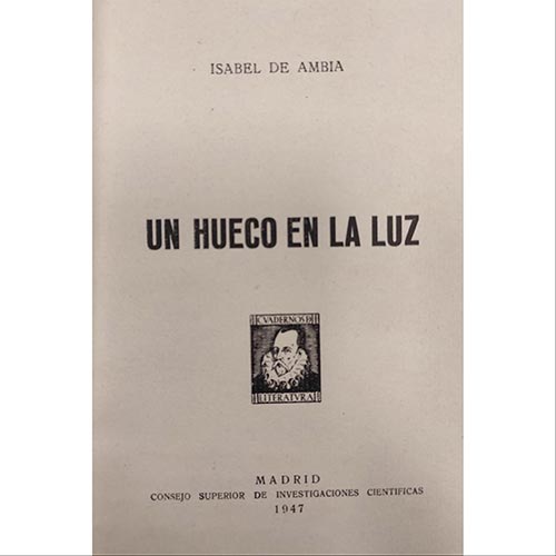Sub.:6-On - Lote: 2139 -  Un hueco en la luz