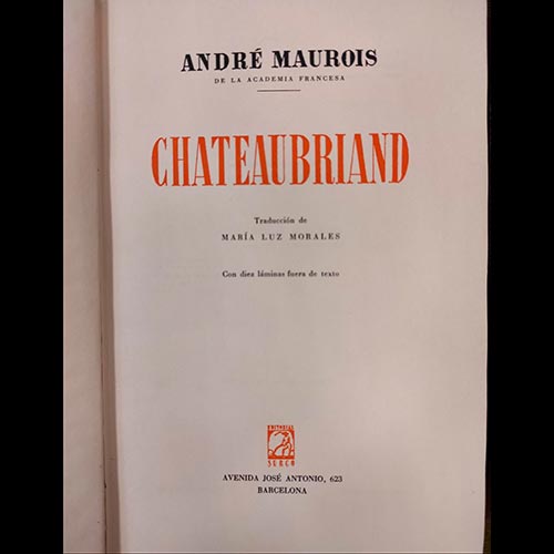 Sub.:6-On - Lote: 2493 -  Chateaubriand