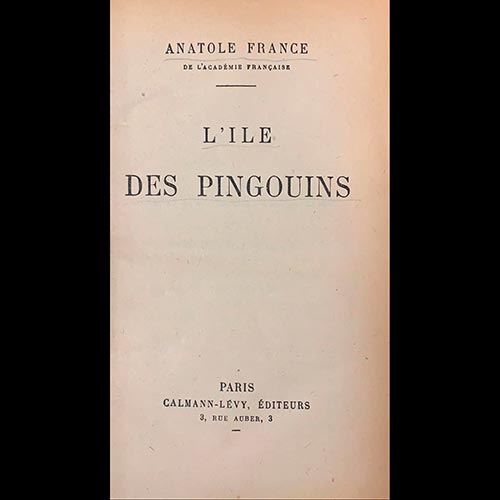 Sub.:6-On - Lote: 2446 -  Lile des pingouins