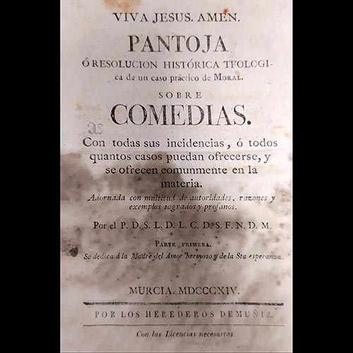 Sub.:6-On - Lote: 2042 -  Viva Jes�s. Am�n. Pantoja