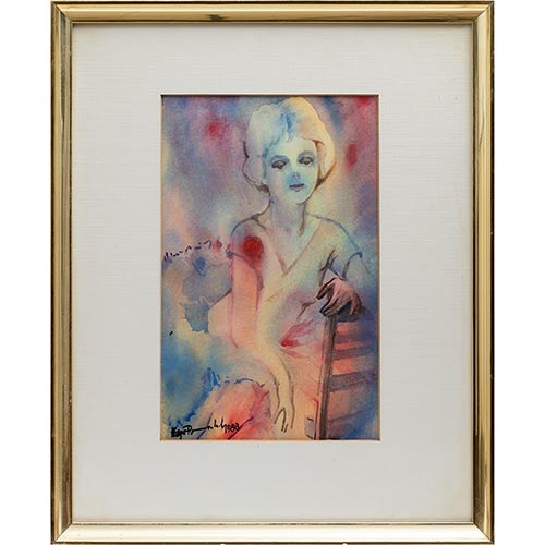 Sub.:6-On - Lote: 316 -  Dama con vestido.