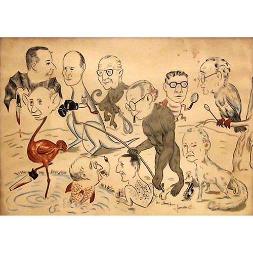 Sub.:6-On - Lote: 323 -  Caricaturas