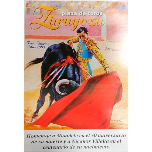 Sub.:6-On - Lote: 2449 -  Feria Taurina Pilar 1997. Homenaje a Manolete en el 50 aniversario de su muerte y a Nicanor Villalta en el centenario de su nacimiento.