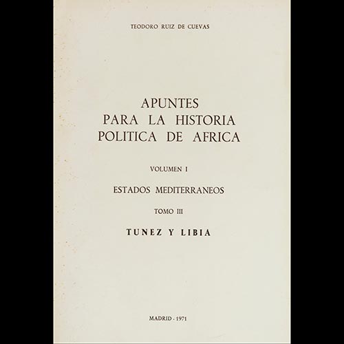 Sub.:6-On - Lote: 2182 -  Historia. RUIZ DE CUEVAS, Teodoro. 