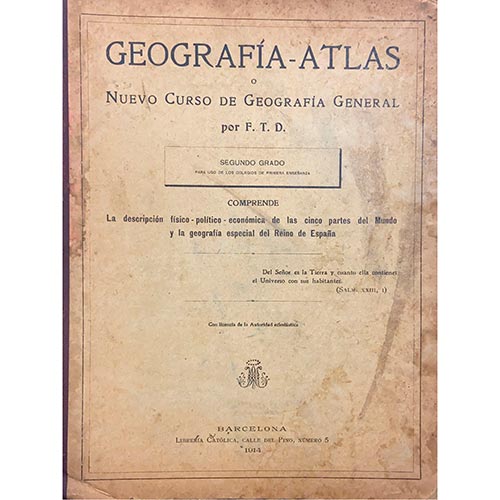 Sub.:6-On - Lote: 2435 -  Geograf�a. AUTORIDAD ECLESI�STICA. 