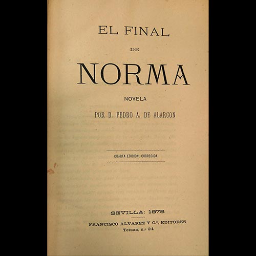 Sub.:6-On - Lote: 2303 -  Literatura. DE ALARC�N, P. 