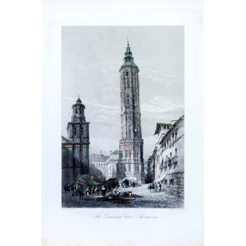 Sub.:6 - Lote: 1071 - THOMAS HEAWOOD (activo entre 1850-1880) ZARAGOZA La Torre Nueva. The Leaning Tower of Saragossa. Londres 1875.