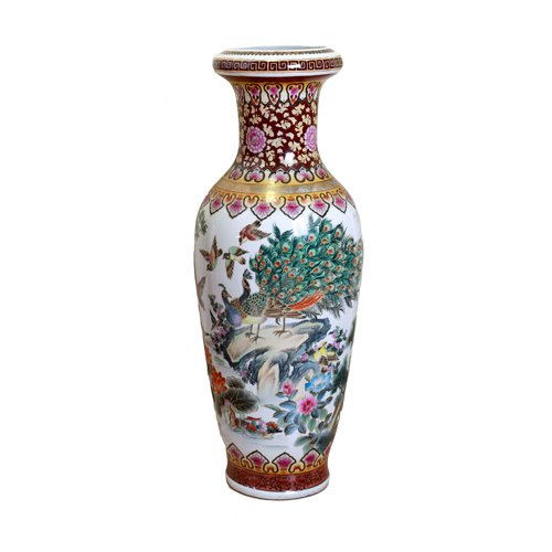 Sub.:6 - Lote: 457 -  Jarrn chino en porcelana, s. XX.