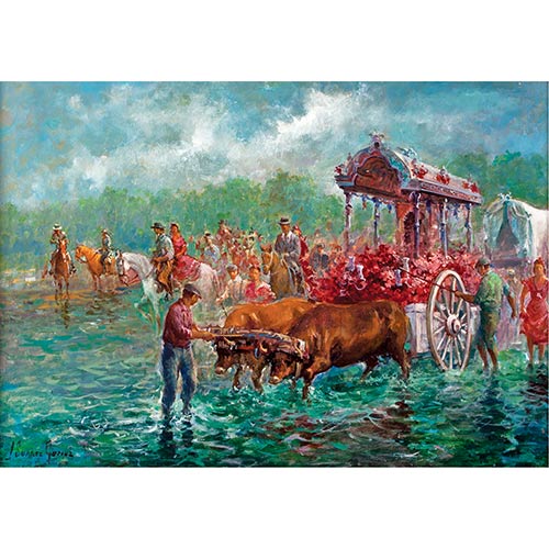 Sub.:7-On - Lote: 126 - JOS� SU�REZ G�MEZ (Sevilla, 1935) Cruzando el Quema