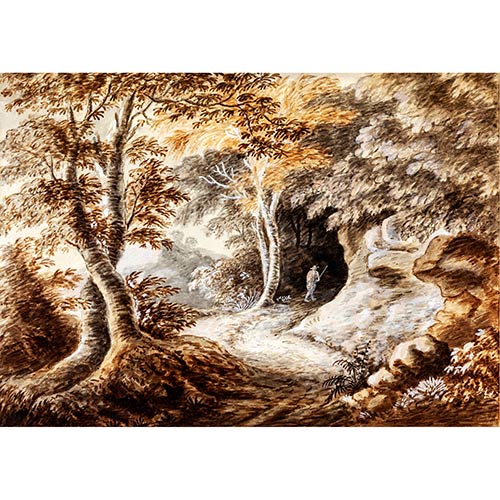 Sub.:7-On - Lote: 44 - ANTHONY THOMAS DEVIS (Inglaterra, 1729 - 1817) Paseo rural