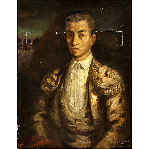 Sub.:7-On - Lote: 103 - JUAN ANTONIO MORALES (Villavaquer�n, Valladolid, 1909 - Madrid, 1984) Torero