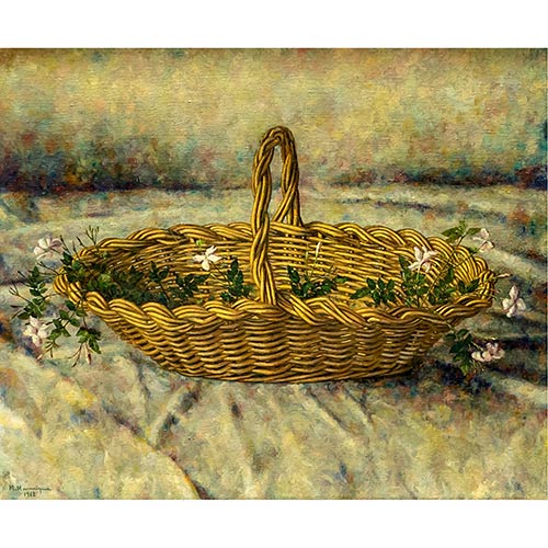 Sub.:7-On - Lote: 127 - MARIA MANRIQUE (C�rdoba, 1942) Cesto con flores