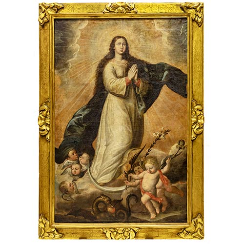 Sub.:7-On - Lote: 190 - ESCUELA ESPA�OLA S. XVII Inmaculada