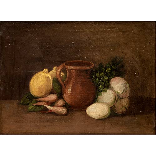 Sub.:7-On - Lote: 198 - ESCUELA ESPA�OLA S. XIX-XX Bodegones andaluces