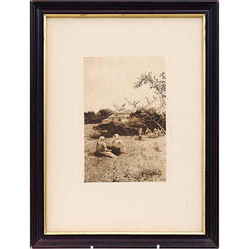 Sub.:7-On - Lote: 29 - TOM�S CAMPUZANO AGUIRRE (Santander, 1857 - Becerril de la Sierra, Madrid, 1934) Rinc�n de la monta�a