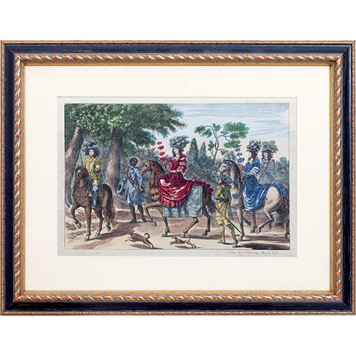 Sub.:7-On - Lote: 22 - WINTER Georg Simon (1629-1701); SCHURTZ, Cornelius N. (activo 1651-1700). EQUITACI�N: C�MO DEBEN MONTAR LAS DAMAS DE ALTO RANGO DE MANERA ELEGANTE Y SIN RIESGO.