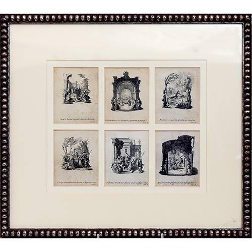 Sub.:7-On - Lote: 21 - CALLOT, Jacques (Nancy,1592-1635); PASQUIER, Jacques Jean (1718-1785). La Petite Passion. La Passion de Notre Seigneur Jesus Christ en douze