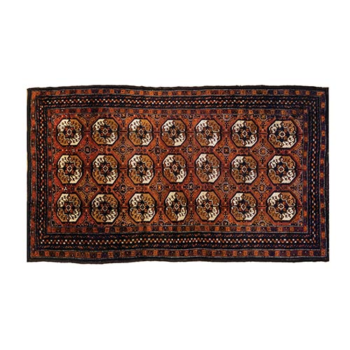 Sub.:7-On - Lote: 301 -  Alfombra persa con motivos geom�tricos.